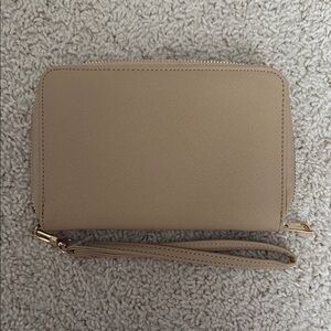 NWOT Tan Wristlet Wallet